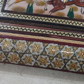 جا قلمی رومیزی خاتم ۱۵در۲۰