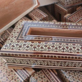 جادستمال خاتم چوبی مشکی