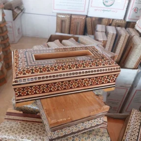 جادستمال خاتم چوبی نارنجی۲