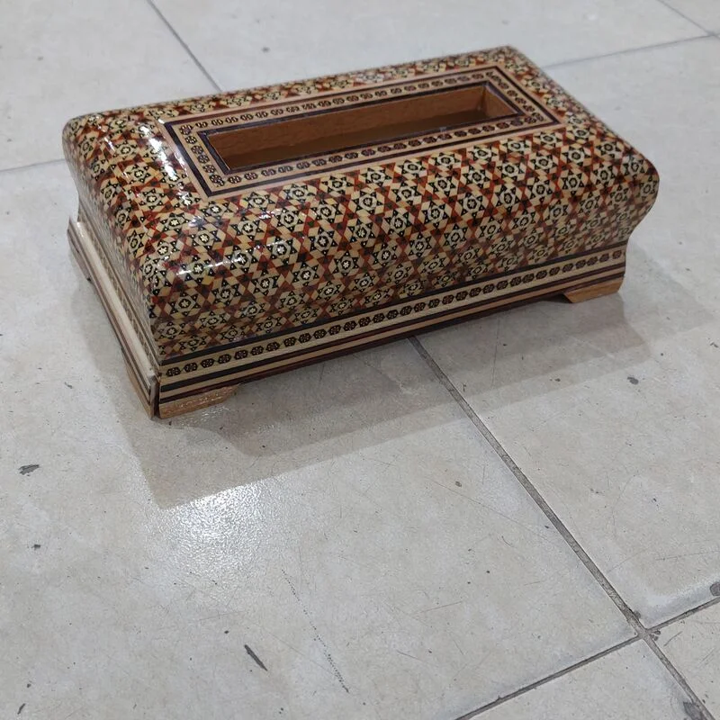 جادستمال خاتم چوبی نارنجی - Image 3