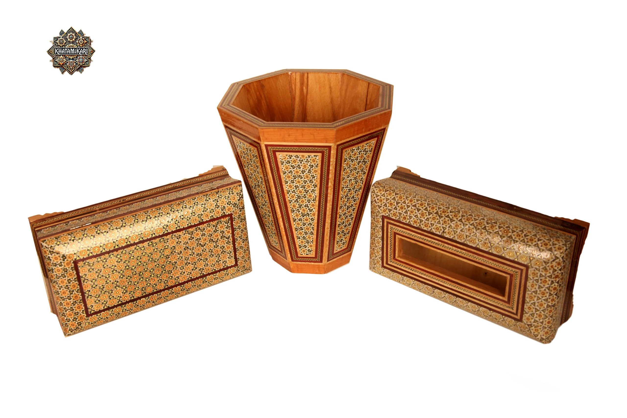 جادستمال جاکاردی و سطل خاتم - Image 5