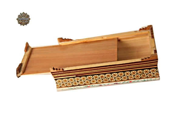 جادستمال کاغذی خاتم با نقاشی مینیاتوری گلمرغ - Image 3