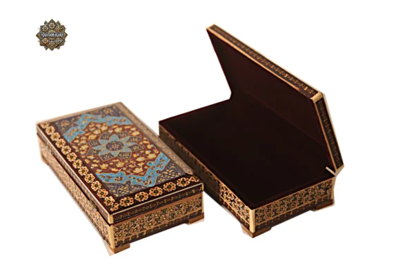 جعبه جواهرات خاتم کاری - Image 4