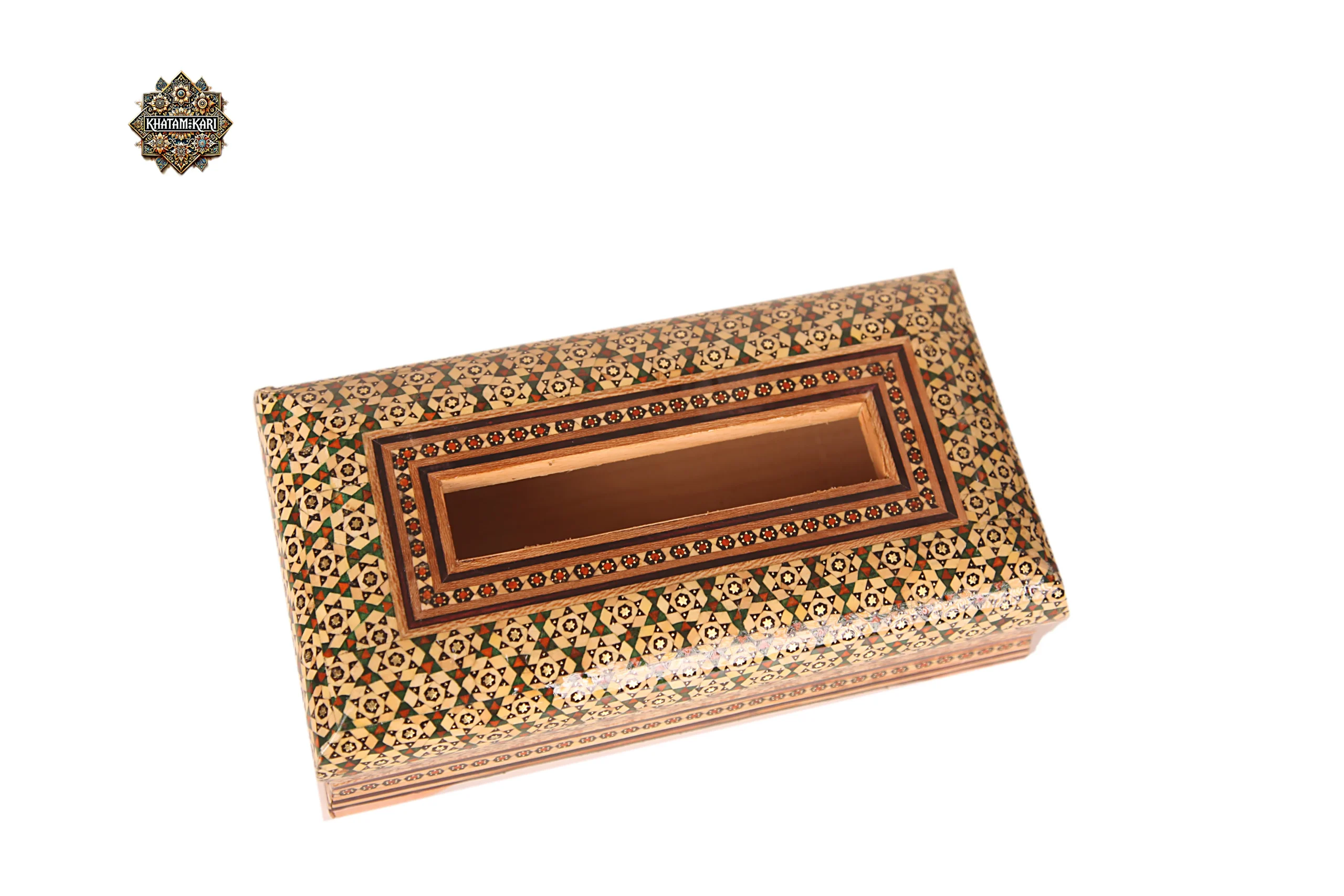 جادستمال خاتم چوبی سبز - Image 3