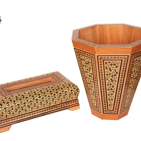 جادستمال خاتم چوبی سبز