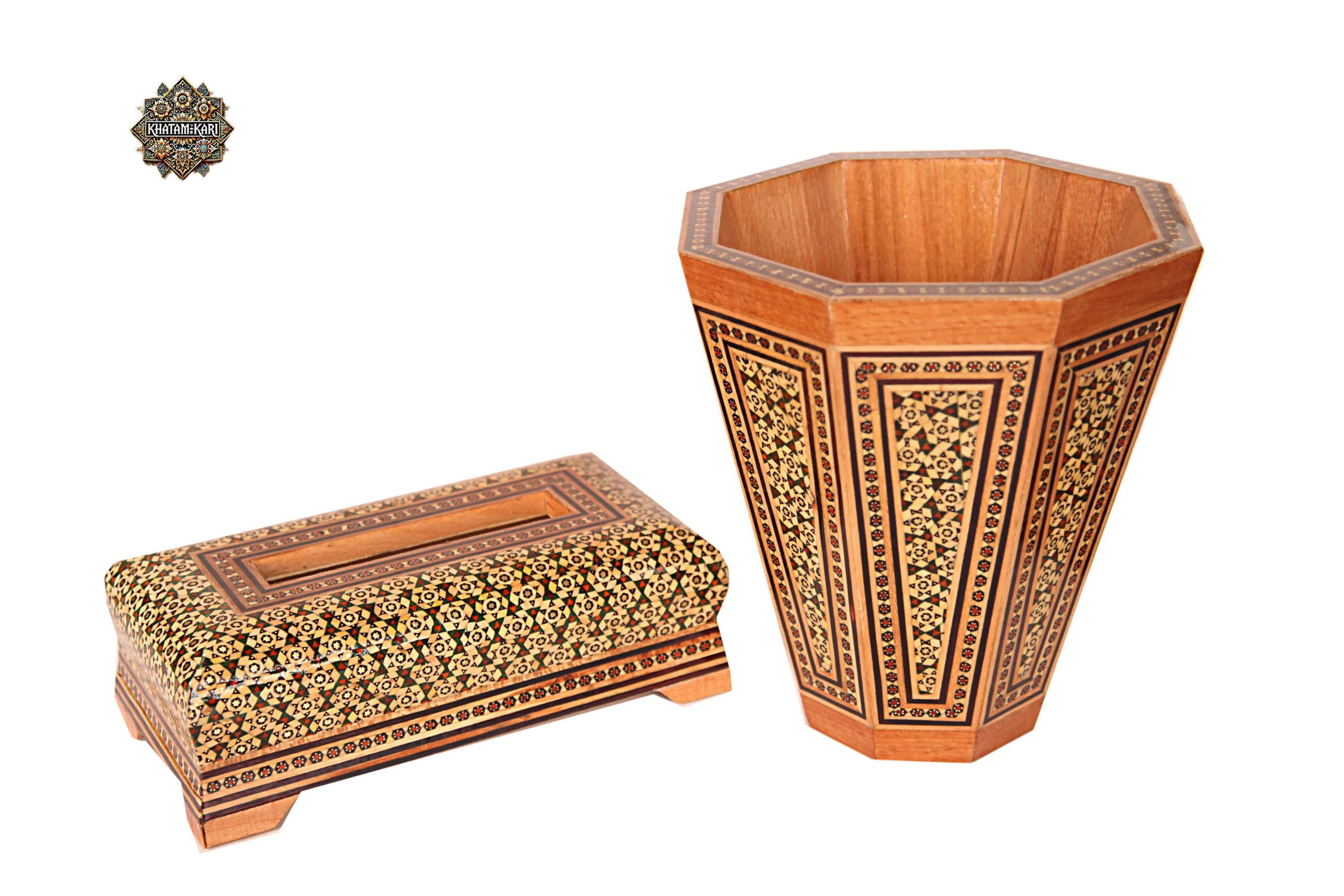 جادستمال خاتم چوبی سبز - Image 2