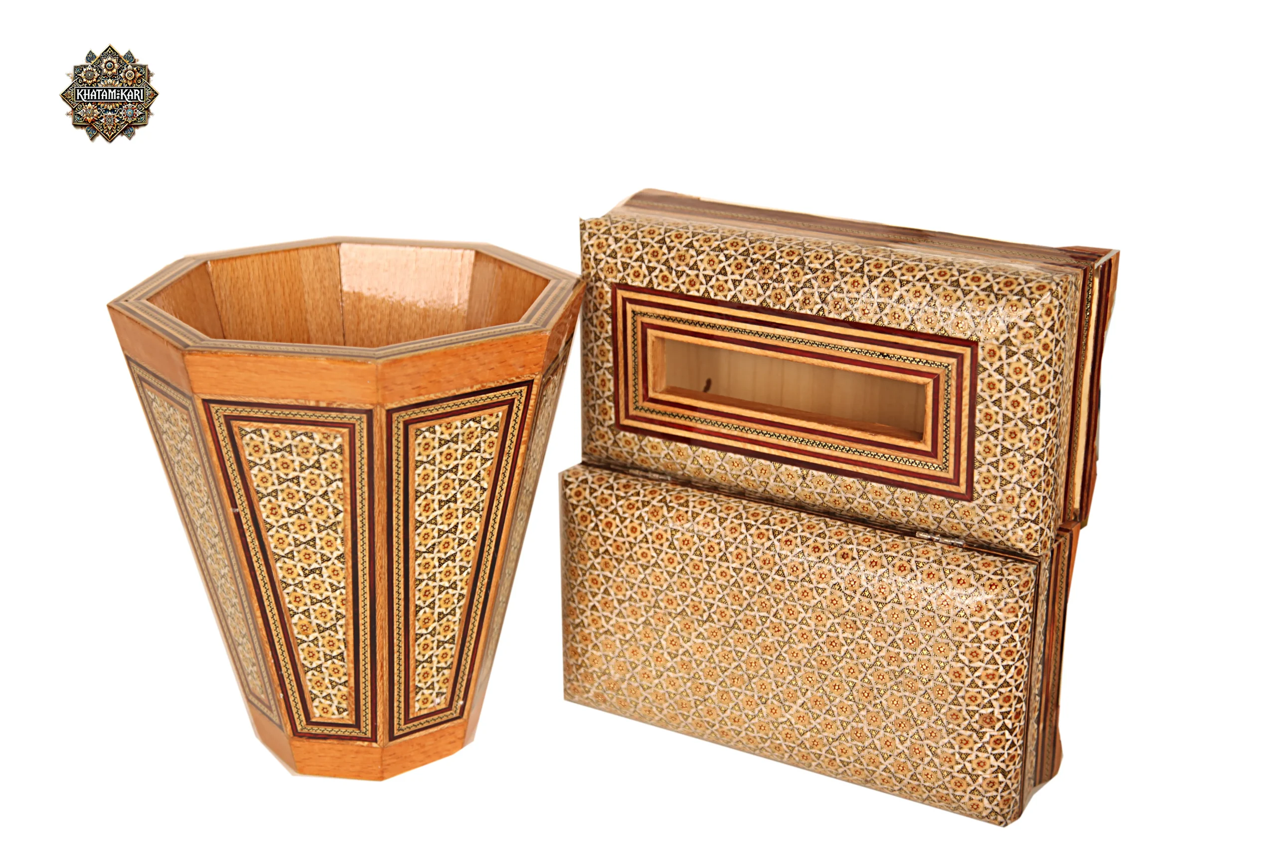 جادستمال جاکاردی و سطل خاتم