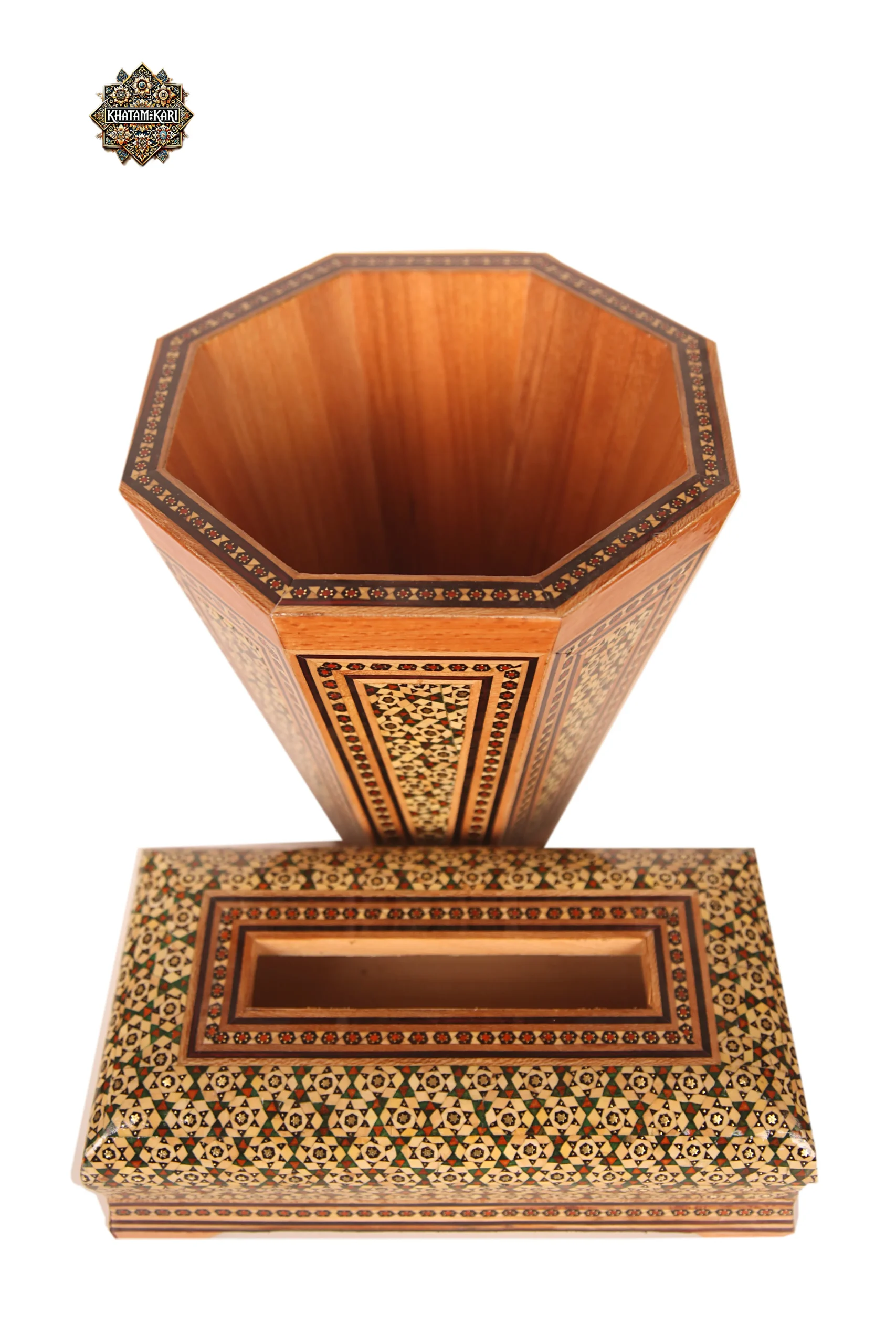 جادستمال خاتم چوبی سبز - Image 6