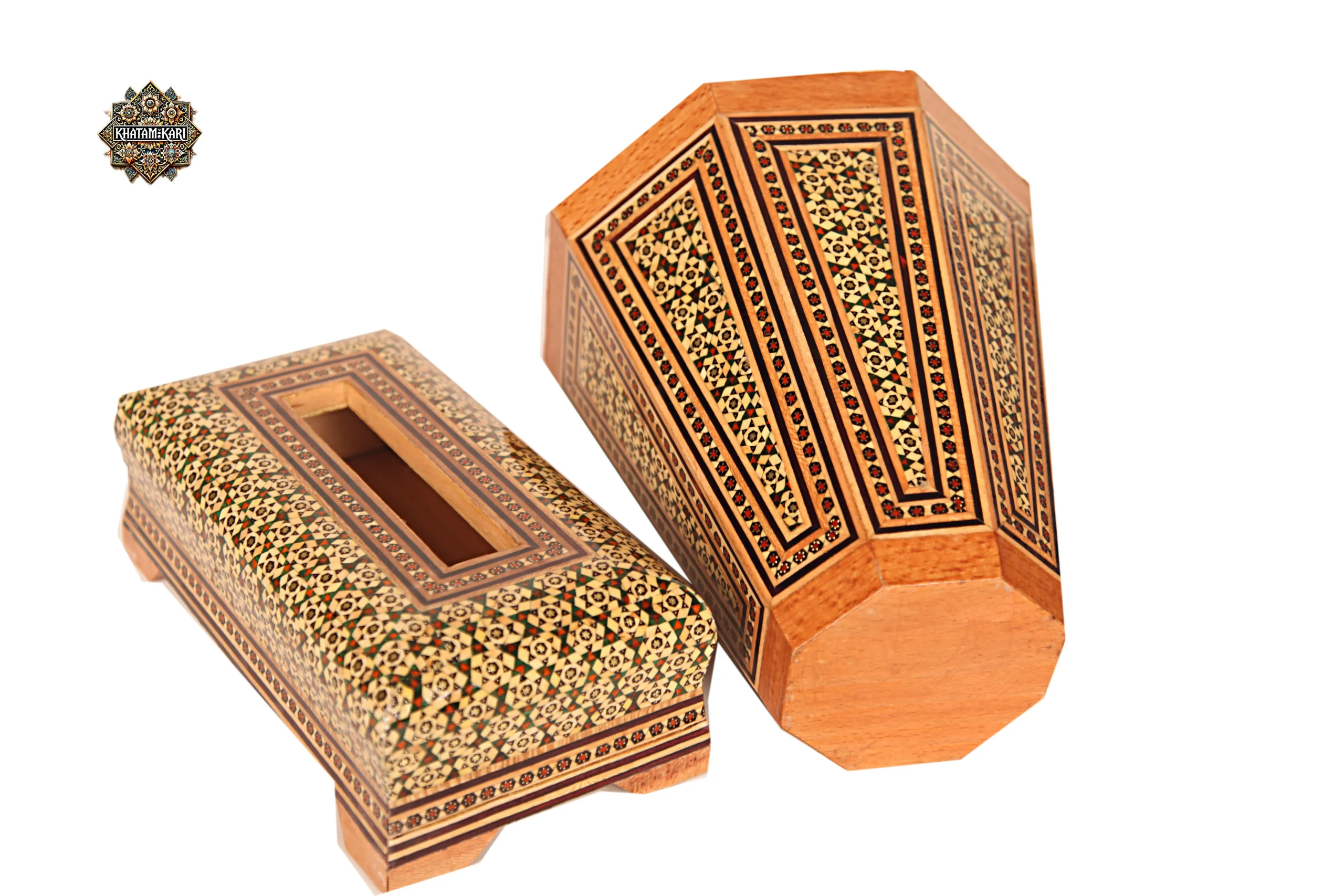 جادستمال خاتم چوبی سبز